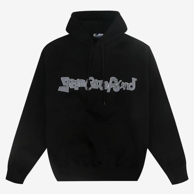그램아운스파운드 후드티 후드 티셔츠 블랙 L