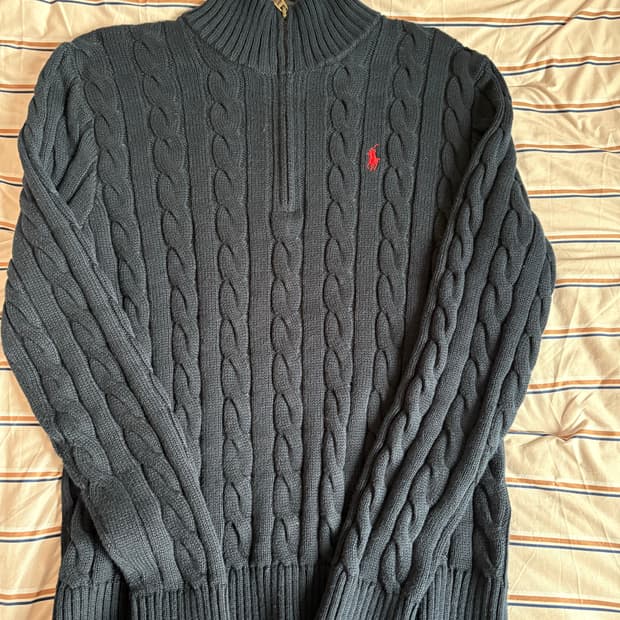 폴로 랄프 로렌 케이블 니트