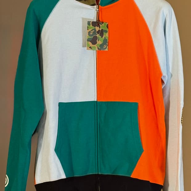 BAPE 샤크 풀집업 후드 / 새상품 태그O / 희귀 컬러 / L