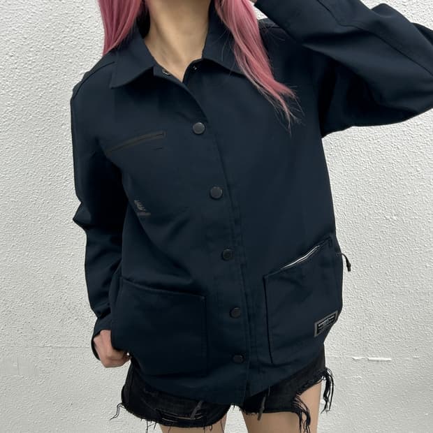 뉴발란스 카라 네이비 버튼 자켓 M