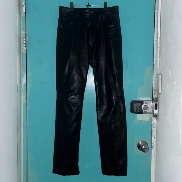 Vintage pantera 레더 팬츠