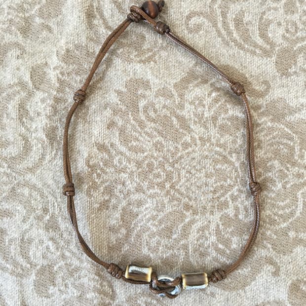 ethnic mood tied point necklace