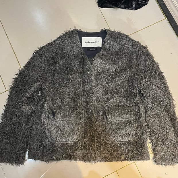 앤더슨벨 타마리스 샤기 가디건