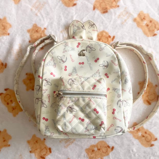 모리걸 빈티지 리즈리사 lizlisa 토끼 백팩 🤍🍒🐰(무배)