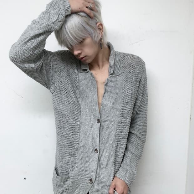 [PPFM] Grey Knit Cardigan
