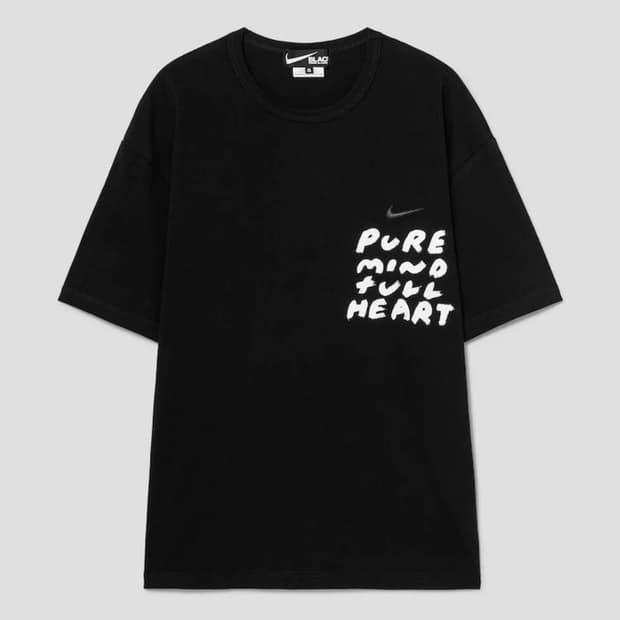 25ss 꼼데가르송 블랙 나이키 티셔츠 S 유니섹스