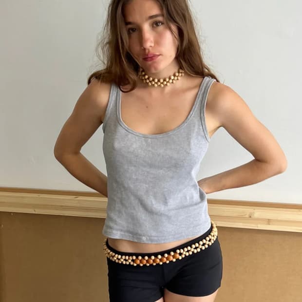 talina Leizu belt natural/light brown