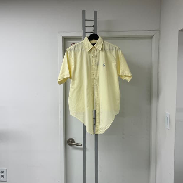 폴로 QR 옐로 반팔 셔츠 S(W) 