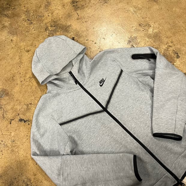 [정품/M] 나이키 테크 플리스 후드 집업 그레이 b14