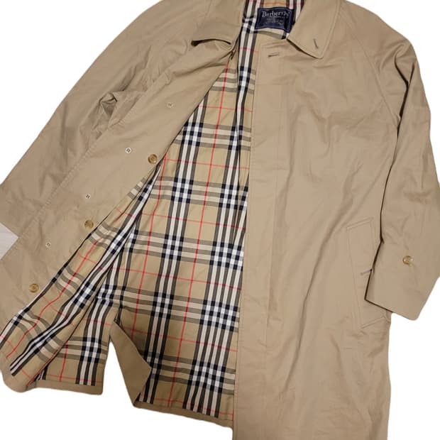 [백화점 정품] 빈티지 버버리 발마칸 트렌치 코트