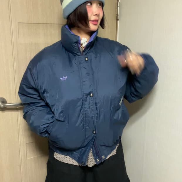 90‘s 아디다스 리버시블 다운 패딩
