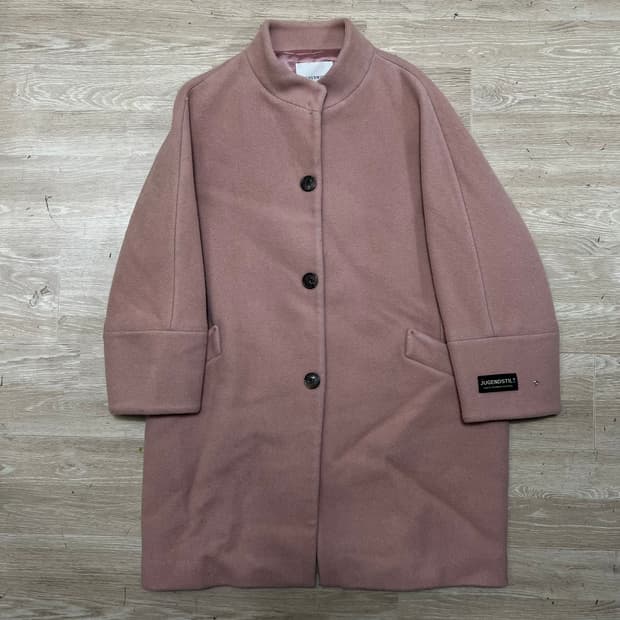 쉬즈미스 여성 캐시미어 블렌드 싱글코트 [핑크] 85-91-160