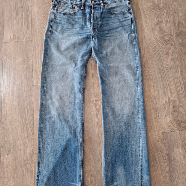33/32 더블알엘 스트레이트핏 힐스뷰 데님 파이브포켓 빈티지
