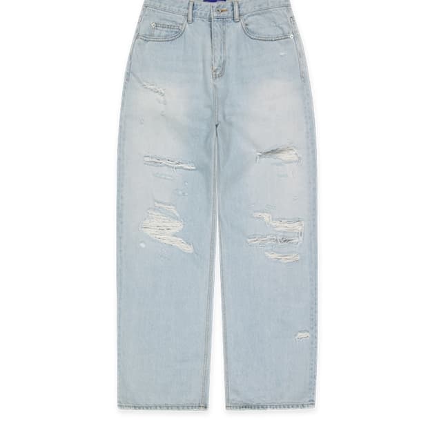 EEC 에러스익셉티드 디스 데님 팬츠 라이트블루 L