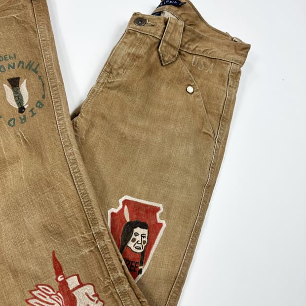 폴로 랄프로렌 RL 인디언 부츠컷 데님팬츠 (26인치 여성추천)