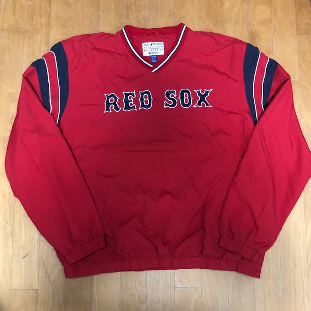 MLB 보스턴 레드삭스 와펜 자수 웜업 XL