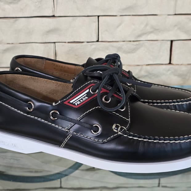 [새제품/풀구성] 프라다 레이스업 보트 슈즈, 로퍼