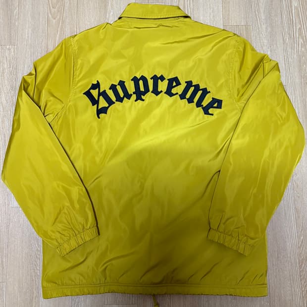 [M] 슈프림 올드잉글리쉬 코치자켓 머스타드