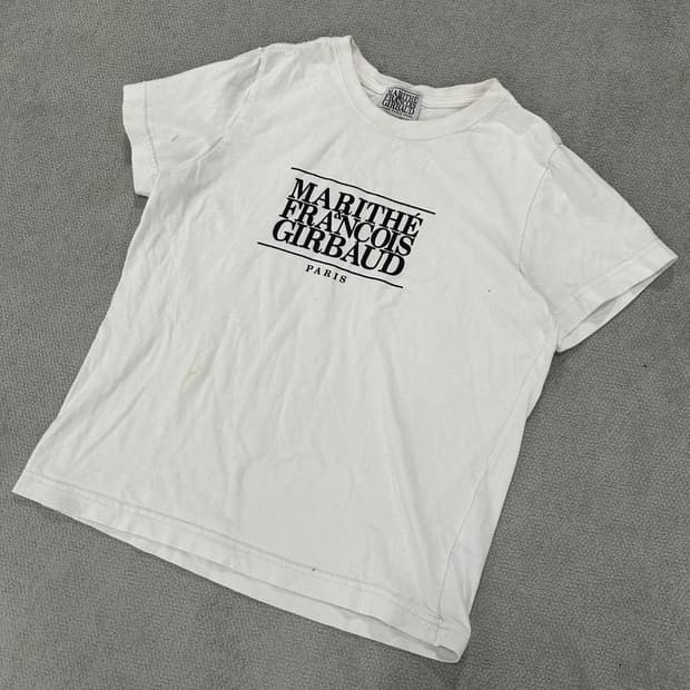 마리떼 프랑소와 저버 화이트 반팔티 s