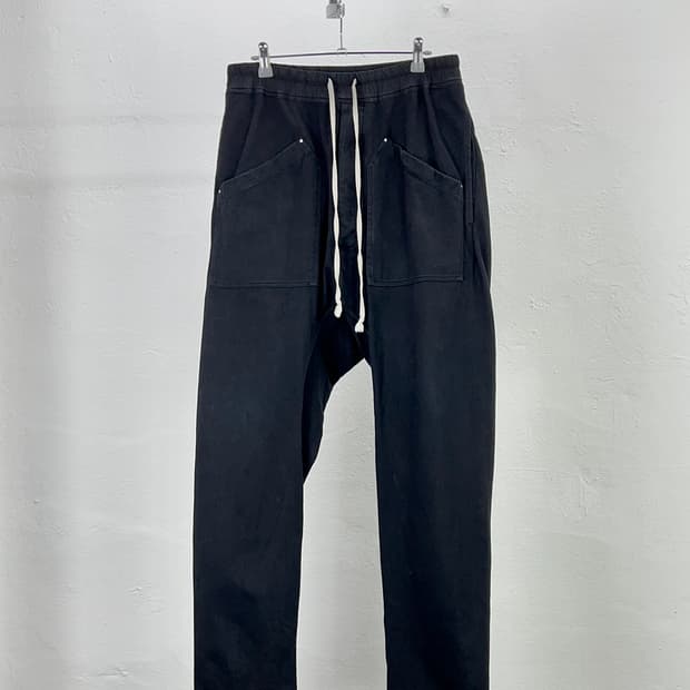 릭 오웬스 21fw 다크쉐도우 드라워 스트링 스웨트 배기 팬츠