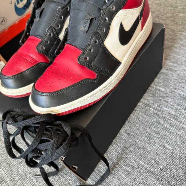 나이키 조던1 로우 브레드 토 270