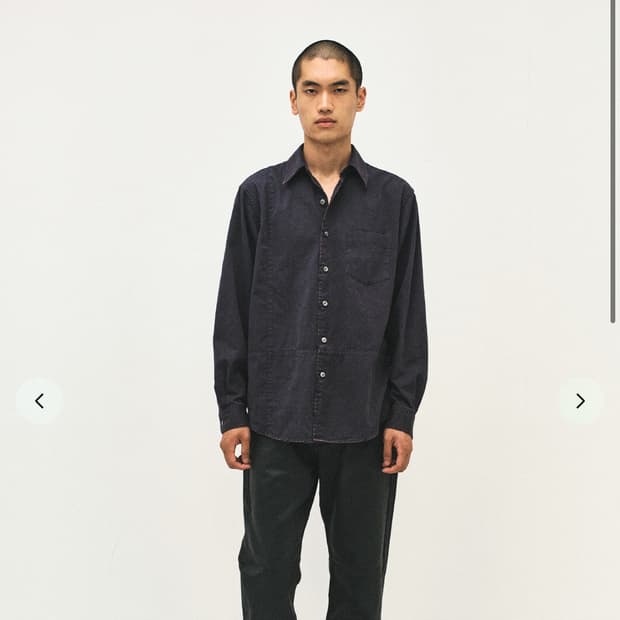서피스에디션 cross shirt oxide navy