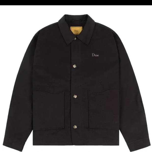 Dime Printed Cord Jacket Black