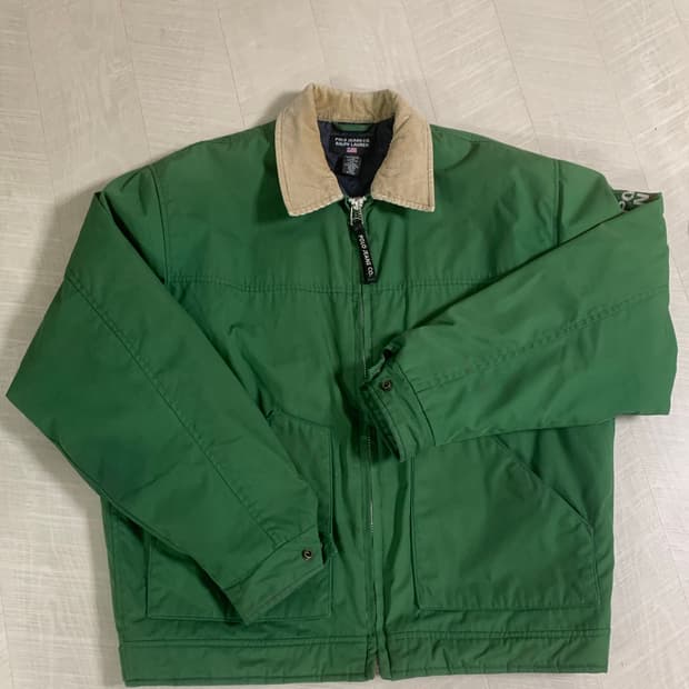 S) 90‘s 폴로 진스 푸퍼 코듀로이 자켓
