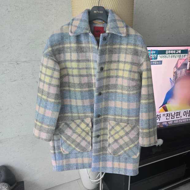 Oilily 여성 체크코트 S