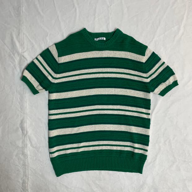 수아레 니트 반팔티 