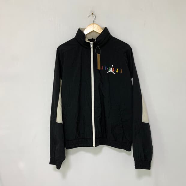 조던 빈티지 블랙 후드 바람막이 집업 범고래오레오 XL 남녀공용 오버핏