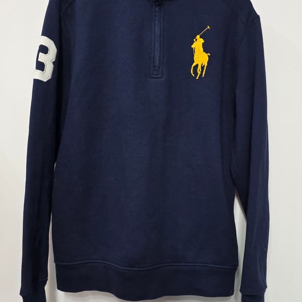 폴로 랄프로렌 여성 기모 반집업