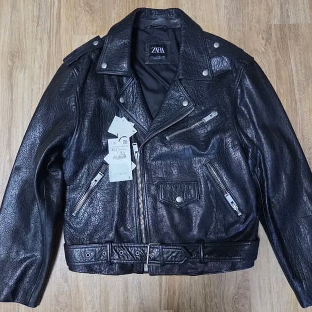 자라 라이더 버팔로 소가죽 자켓 XL