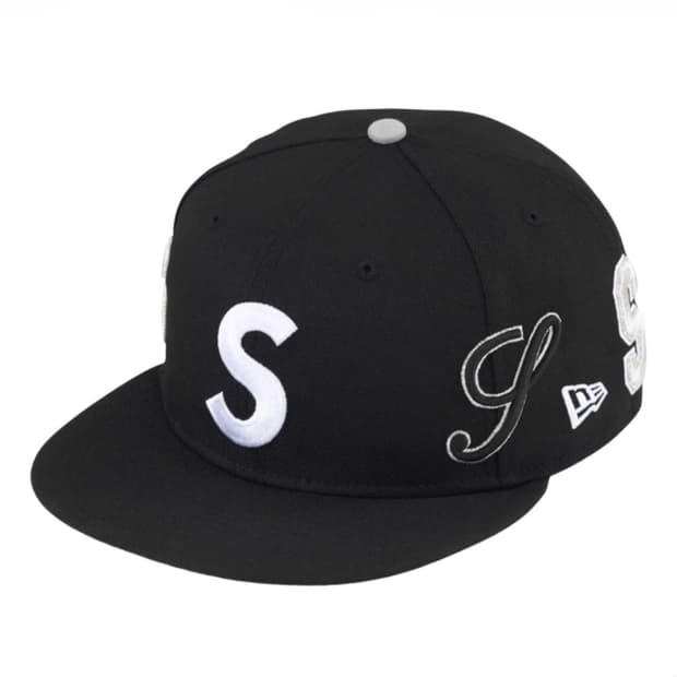 슈프림 멀티 S 로고 뉴에라 블랙 - 25SS