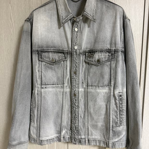 솔리드옴므 그레이 데님 자켓 48사이즈