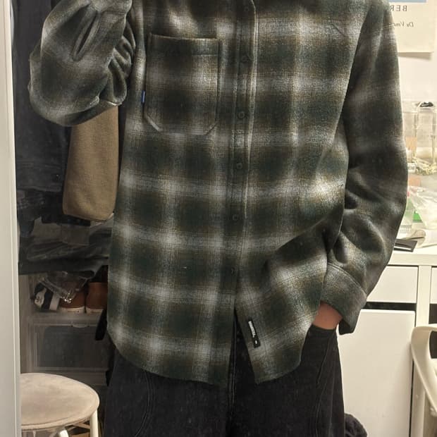 브라운브레스 타탄 체크 셔츠 자켓 L