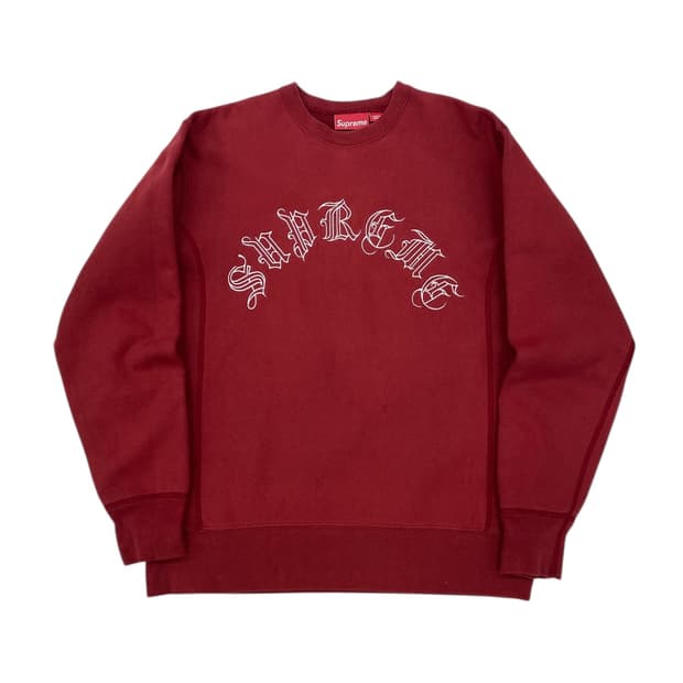 00s 슈프림 올드 잉글리시 스웻셔츠