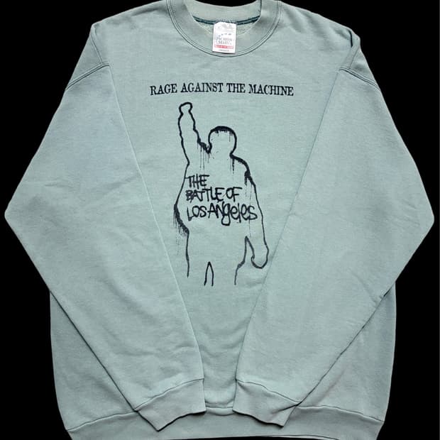빈티지 90s Rage Against The Machine 밴드 맨투맨