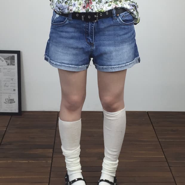 Vintage 'See Thru Soul' Denim Shorts