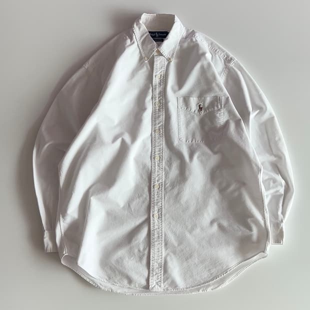 폴로 랄프로렌 화이트 빅셔츠 M