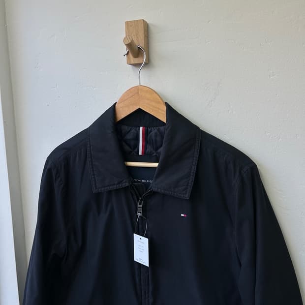 15950 - 타미힐피거 블랙 블루종 자켓