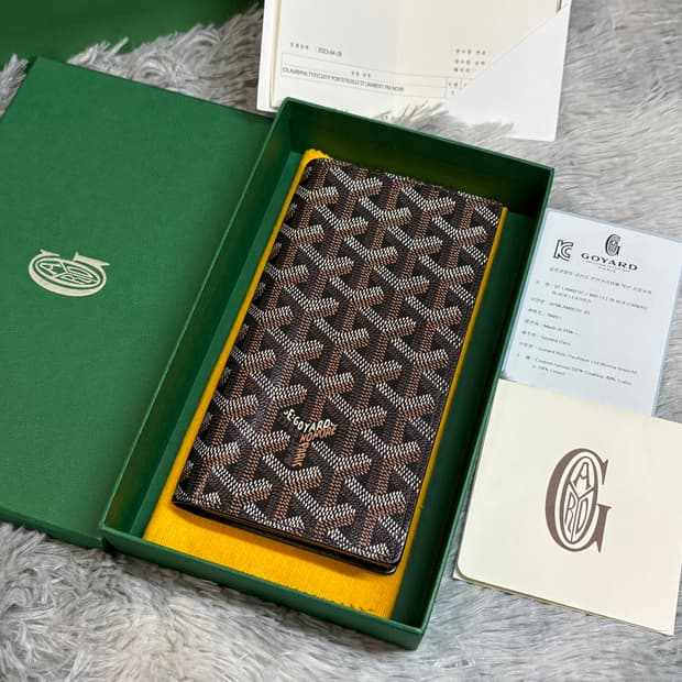 풀박스 고야드 램버트 장지갑 블랙