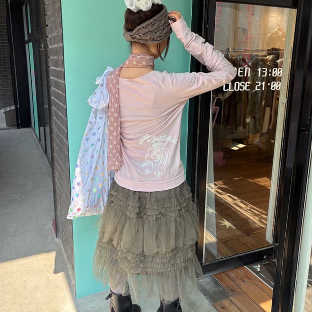 히스테릭글래머 셔링 가디건