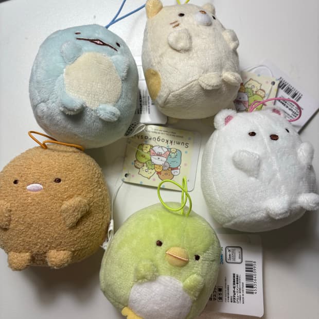 일괄 ) 스밋코구라시 산엑스 인형 마스코트 키링 리락쿠마 키티