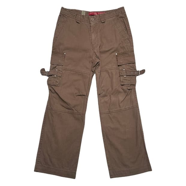 TBJ JEANS 브라운 카고 팬츠 32