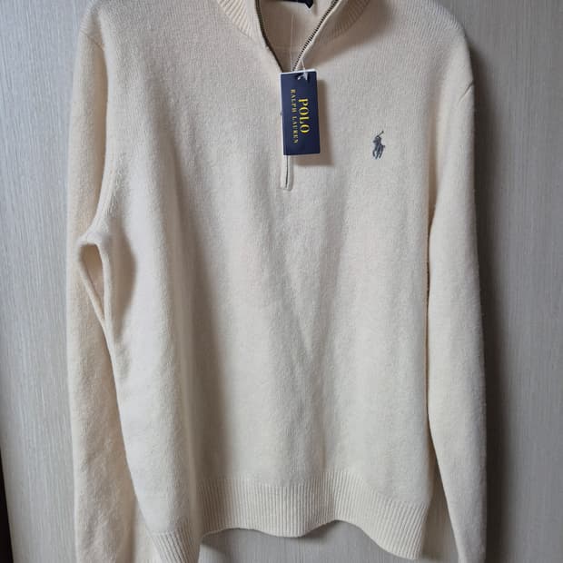 (새제품) 폴로 랄프로렌 하프넥 울 캐시미어  니트 스웨터 라지