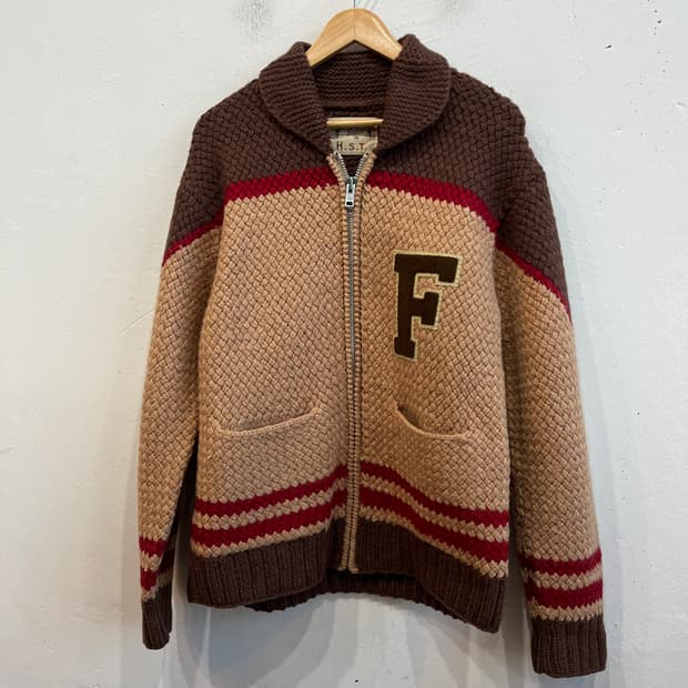 HST 울 코위찬 니트집업