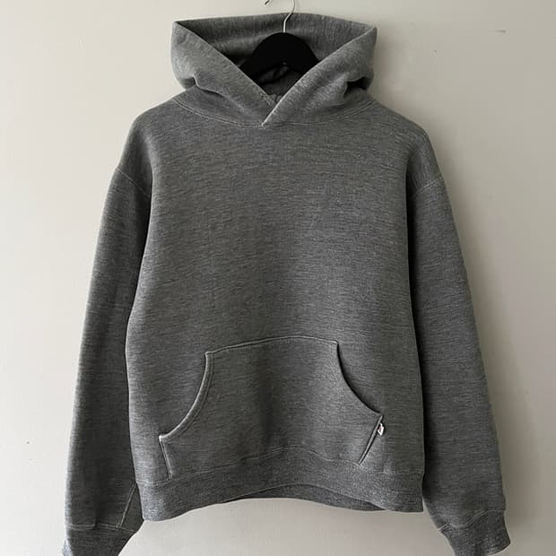 러셀 80년대 빈티지 그레이 후디