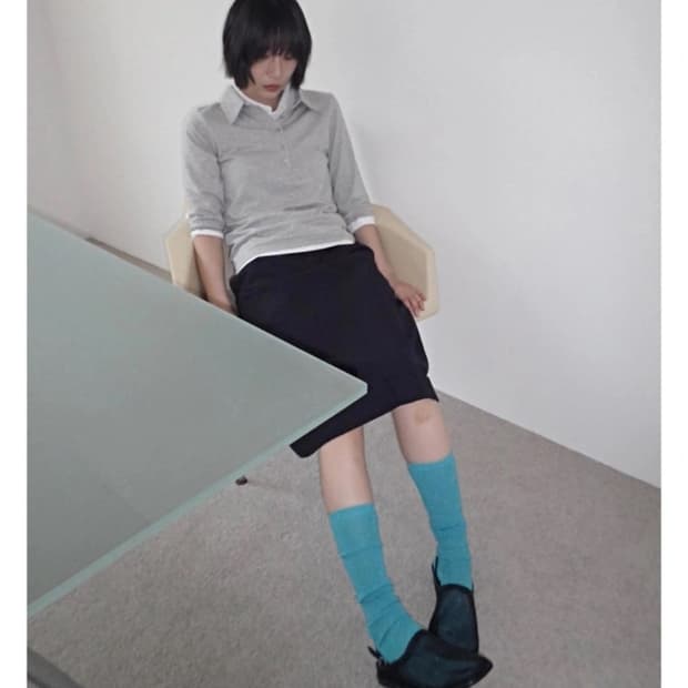 뉴뉴웨어 서밋 티셔츠 네이비