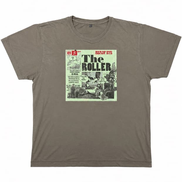 [레어템] Beady Eye 2011 카키 롤러 티셔츠